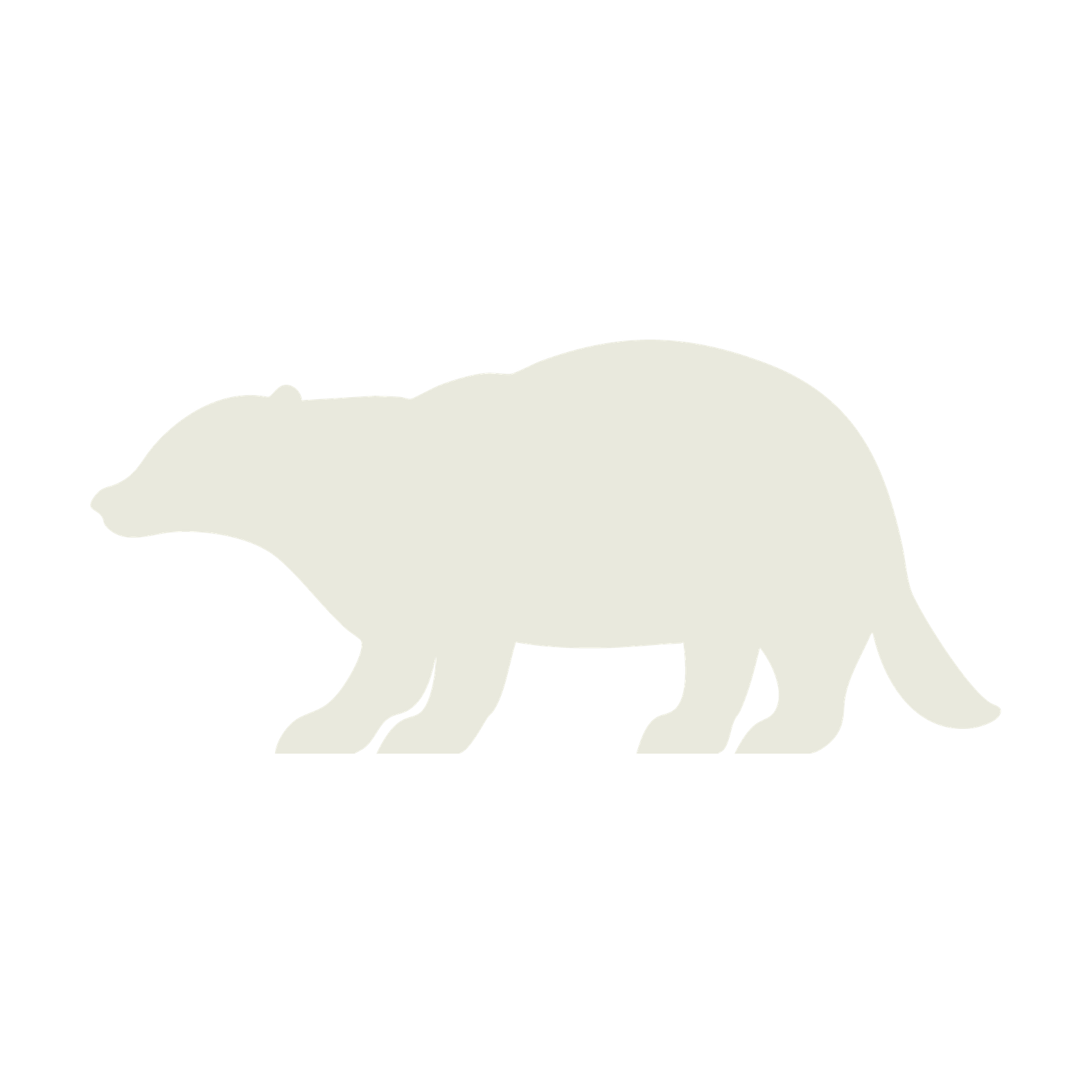 badger white icon